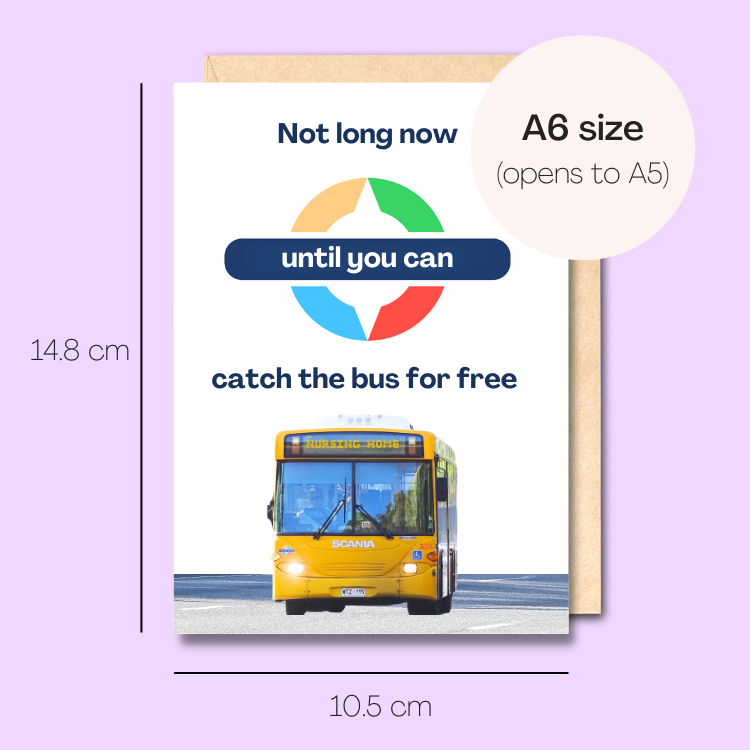 Dimensions of this card are A6, opening to A5.