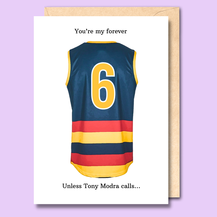 The Tony Modra Valentine's Day card: a love story for the ages!