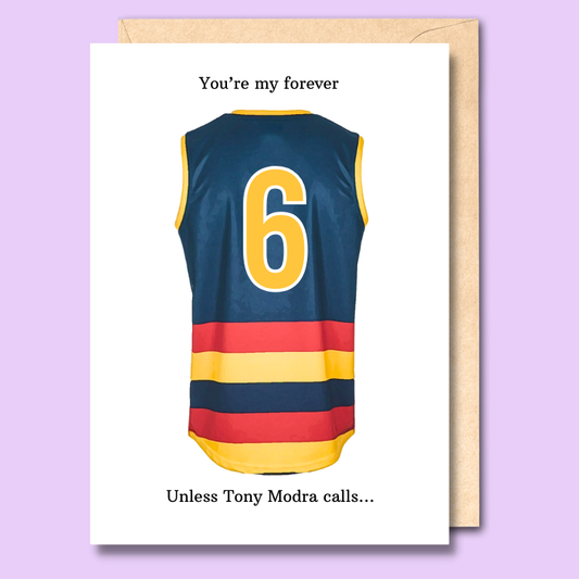 The Tony Modra Valentine's Day card: a love story for the ages!