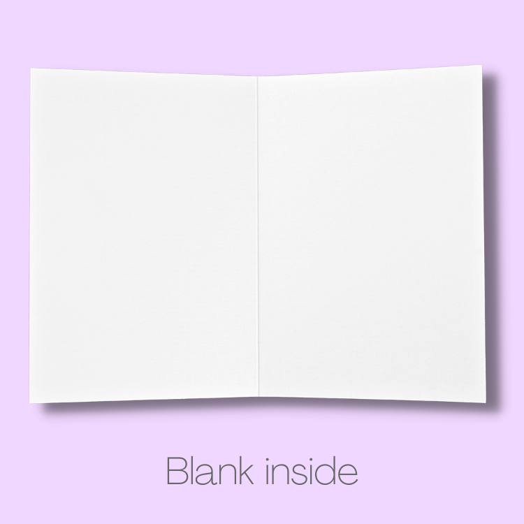 The inside of the blank card